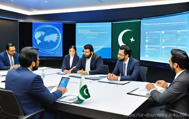 디지털화폐의 규제 변화 예측 - **Prompt 1: Financial Inclusion through Pakistan's Digital Wallet**
    "A vibrant, optimistic scene...