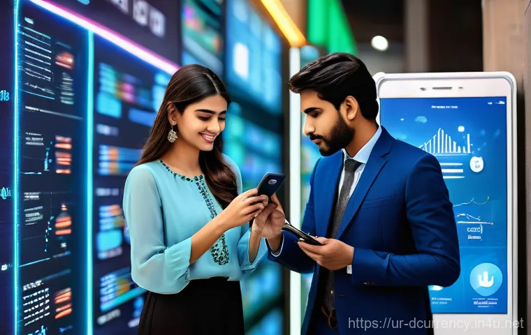 디지털화폐와 블록체인 기술 - **Prompt 1: The Dawn of Digital Finance in Pakistan**
"A vibrant, optimistic scene in a modern P...