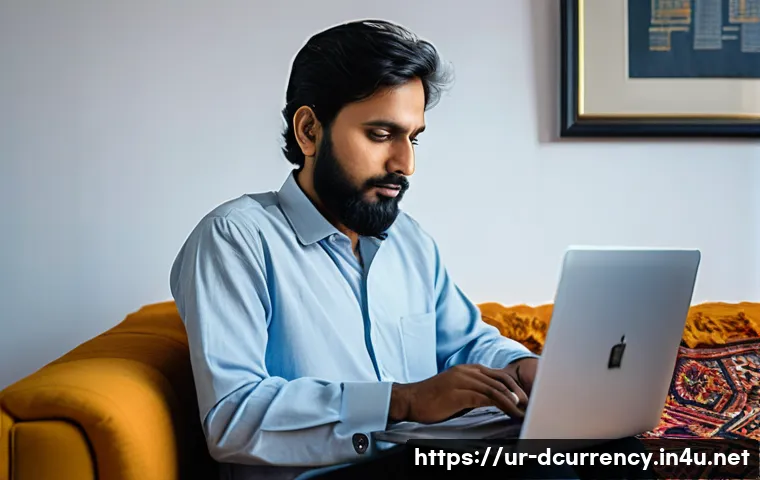 디지털화폐 가격 변동성 - **Prompt:** A Pakistani man, approximately 40 years old, sitting in a modest yet comfortable living ...