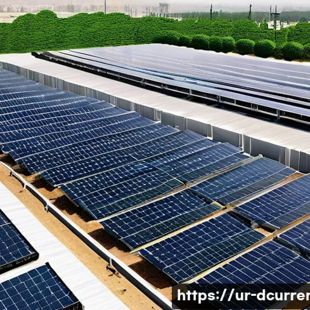 디지털화폐의 기후 변화 영향 - A detailed scene of a modern cryptocurrency mining farm in Pakistan, featuring rows of energy-effici...