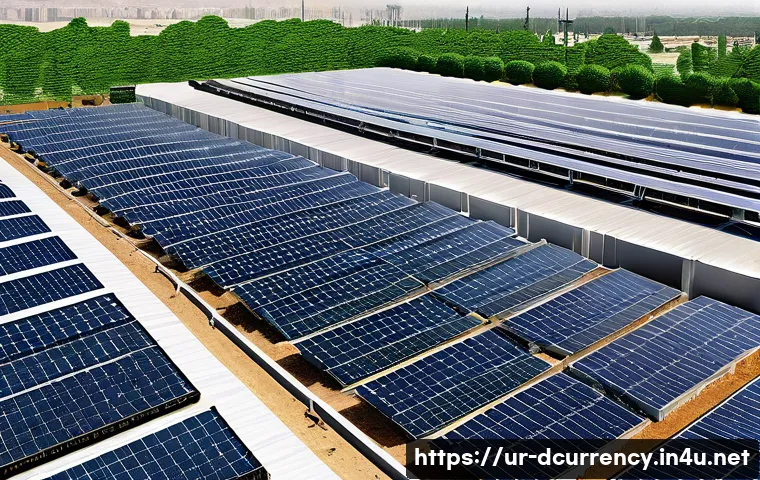 디지털화폐의 기후 변화 영향 - A detailed scene of a modern cryptocurrency mining farm in Pakistan, featuring rows of energy-effici...