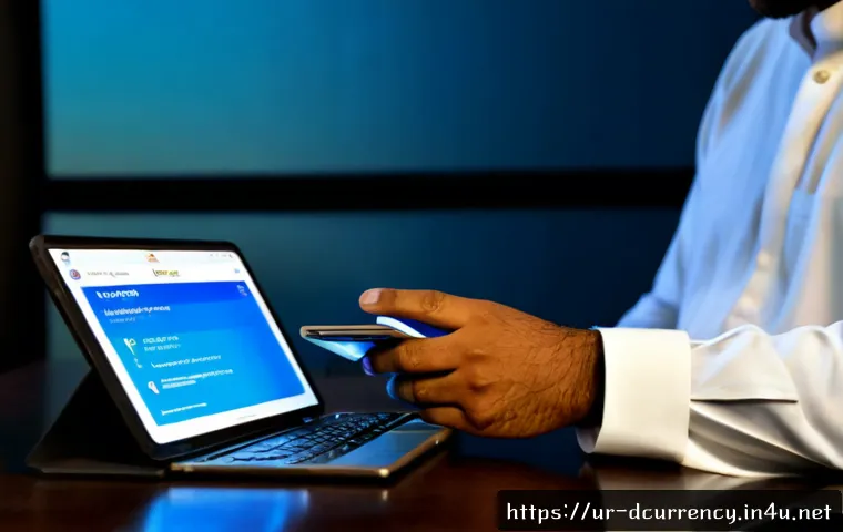 디지털화폐의 보안 위협 - Photorealistic cybersecurity scene in a modern Pakistani home office, an Urdu-speaking middle-aged m...