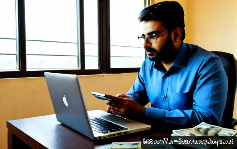 디지털화폐의 투자 리스크 분석 - Photorealistic Pakistani financial analyst in modest business attire reviewing a digital currency in...